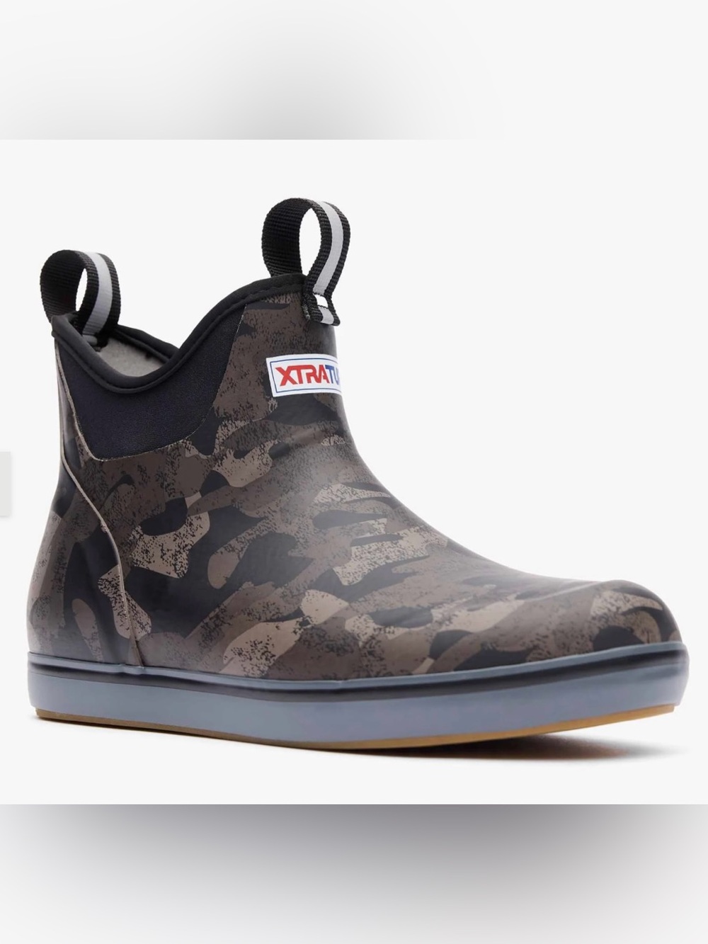 New XTRATUF WOMEN'S BLACK CAMO ANKLE DECK BOOT
